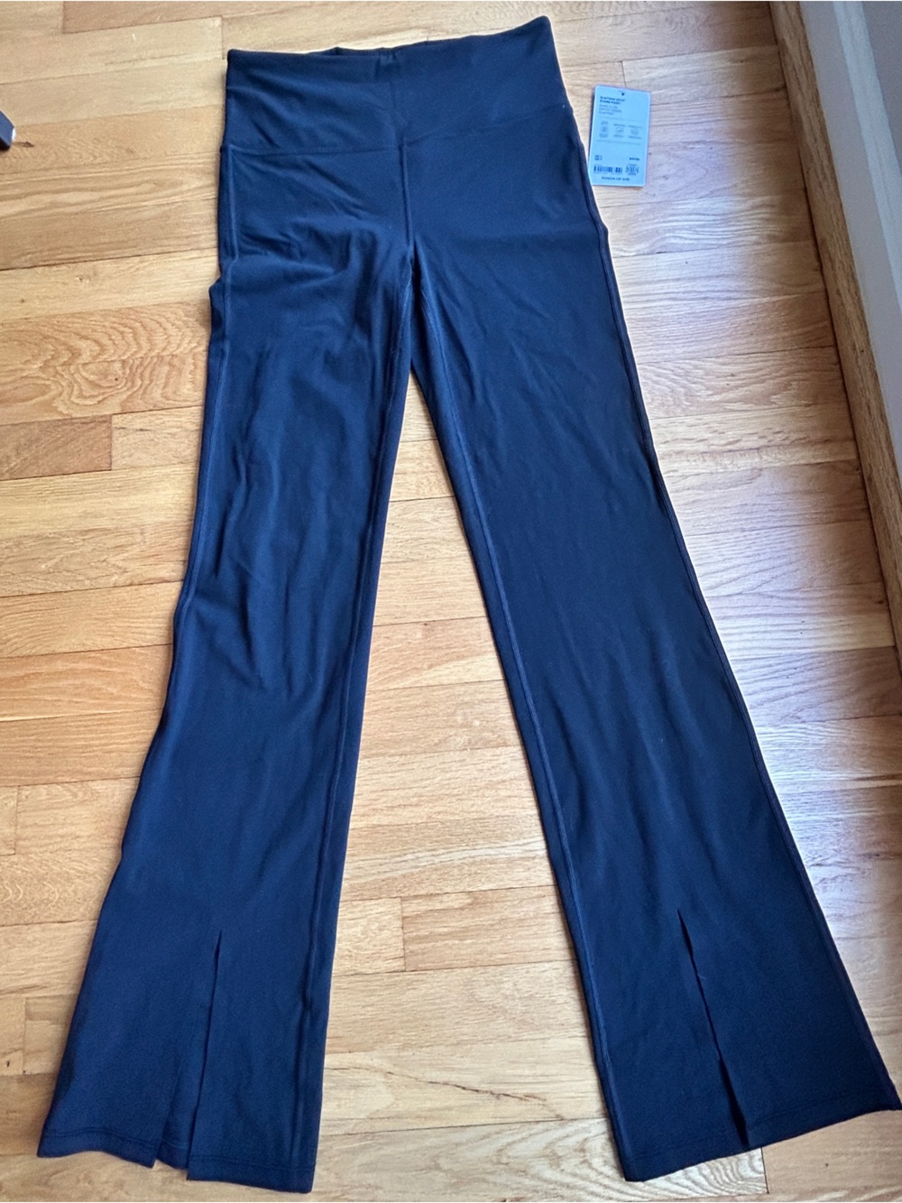 Athleta Black Elation Split Flare Yoga Pants